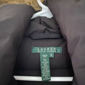 Ralph Lauren black jacket with outer pockets, one zip pocket on the sleeve